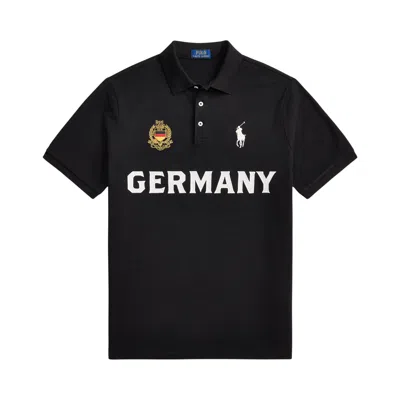 Pre-owned Polo Ralph Lauren Germany Short-sleeve Mesh Polo 'polo Black' | Men's Size S