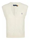 Polo Ralph Lauren Gilet In Cream