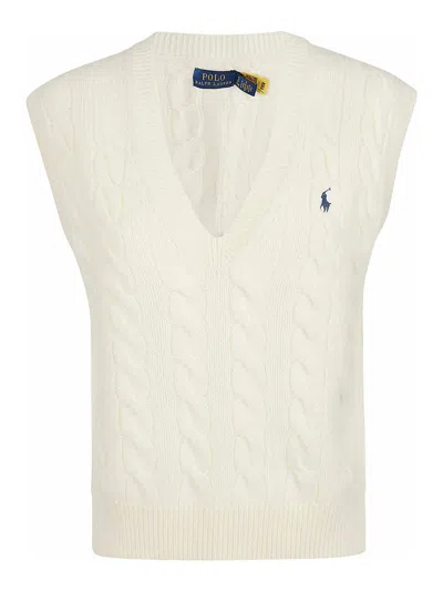 Polo Ralph Lauren Gilet In Cream