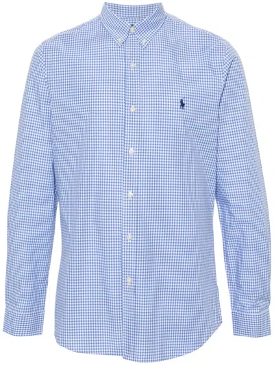 POLO RALPH LAUREN GINGHAM-CHECK LONG-SLEEVE SHIRT