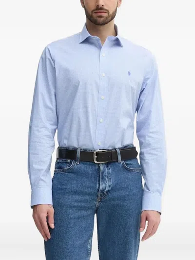 Polo Ralph Lauren Gingham-check Shirt In Blue