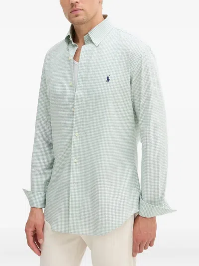 Polo Ralph Lauren Gingham-check Shirt In Green