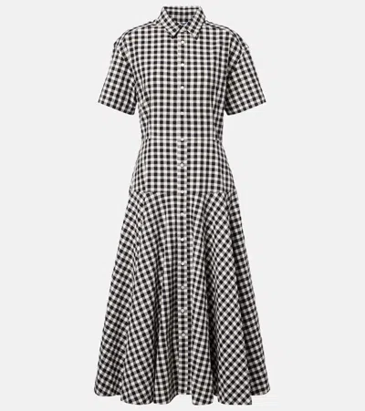 POLO RALPH LAUREN GINGHAM COTTON SHIRT DRESS