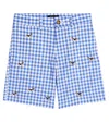 Polo Ralph Lauren Gingham Cotton Twill Shorts In Blue Gingham