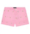 Polo Ralph Lauren Gingham Embroidered Cotton Shorts In 106a Desert Pink/white