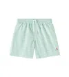 Polo Ralph Lauren Gingham Swim Trunks In Green