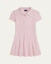 Polo Ralph Lauren Cable-knit Cotton Polo Sweater Dress In Hint Of Pink W Nevis