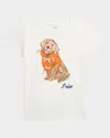 Polo Ralph Lauren Toddler And Little Girls Dog-print Jersey T-shirt In Nevis
