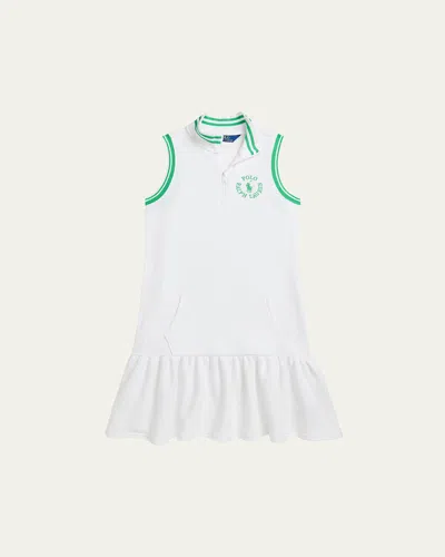 POLO RALPH LAUREN GIRL'S EMBROIDERED LOGO TENNIS DRESS