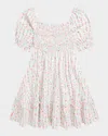 Polo Ralph Lauren Girl's Floral-print Smocked Day Dress In Meadow Floral