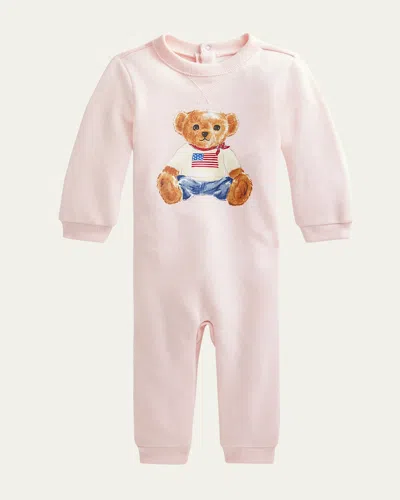 Polo Ralph Lauren Kids' Girl's Polar Bear Coverall In Delicate P