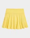 Polo Ralph Lauren Toddler And Little Girls Stretch Mesh Skort In Resort Goldwhite