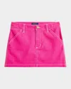 Polo Ralph Lauren Cotton Canvas Skirt In Belmont Pink