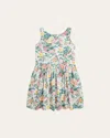 Polo Ralph Lauren Girl's Sleeveless Floral Poplin Day Dress In Portia Floral