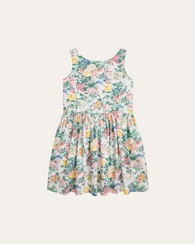 Polo Ralph Lauren Kids' Girl's Sleeveless Floral Poplin Day Dress In Portia Floral