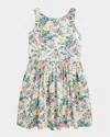 Polo Ralph Lauren Girl's Sleeveless Floral Poplin Day Dress In Portia Floral