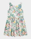 Polo Ralph Lauren Girl's Sleeveless Floral Poplin Day Dress In Portia Floral
