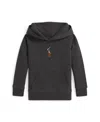 Polo Ralph Lauren Embroidered Equestrian Knight Hoodie In Gray