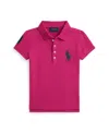 Polo Ralph Lauren Ralph Lauren Big Pony Stretch Mesh Polo Shirt In Pink