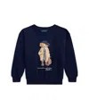 Polo Ralph Lauren Ralph Lauren Polo Bear Fleece Boxy Sweatshirt In Blue