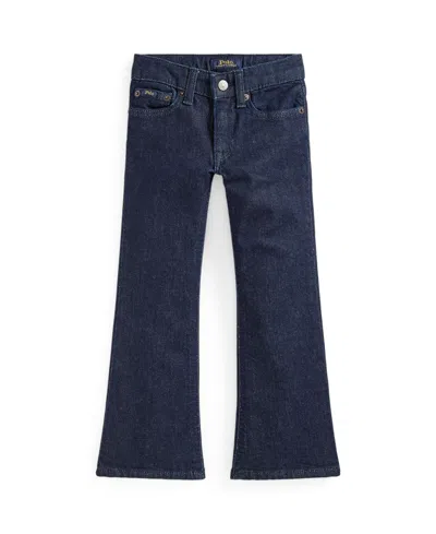 Polo Ralph Lauren Babies' Girls' 2t-6x Flared Stretch Denim Jeans In Blue