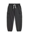 Polo Ralph Lauren Girls 2t-6x Fleece Cargo Jogger Pants In Black