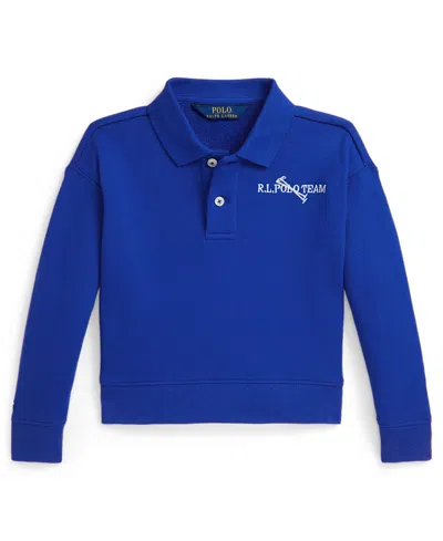 Polo Ralph Lauren Kids' Girls 2t-6x Long-sleeve Sweatshirt In Blue