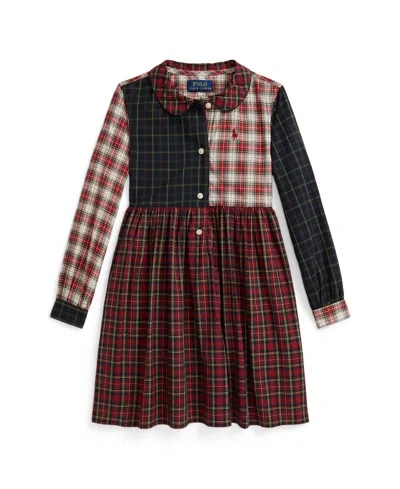 Polo Ralph Lauren Kids' Ralph Lauren Plaid Cotton Poplin Shirtdress In Multi