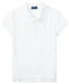 Polo Ralph Lauren Logo Embroidered Short Sleeved Polo Shirt In White