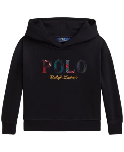Polo Ralph Lauren Kids' Girls' 2t-6x Logo Fleece Hoodie In Polo Black