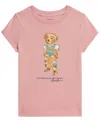 Polo Ralph Lauren Bear-print T-shirt In Pink