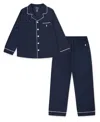 Polo Ralph Lauren Girls 4-7 2-piece Button Up Coat And Pants Set In Blue