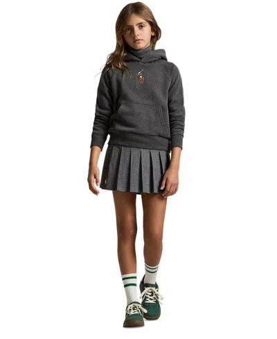 POLO RALPH LAUREN GIRLS 7-16 BIG PONY LONG SLEEVE HOODIE