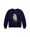 Polo Ralph Lauren Ralph Lauren Polo Bear Fleece Boxy Sweatshirt In Blue