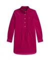 Polo Ralph Lauren Ralph Lauren Pintucked Cotton Corduroy Dress In Red