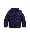 Polo Ralph Lauren Ralph Lauren Down Hooded Jacket In Blue
