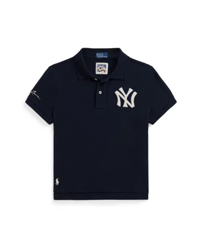 POLO RALPH LAUREN GIRLS 7-16 SHORT SLEEVES YANKEES POLO SHIRT