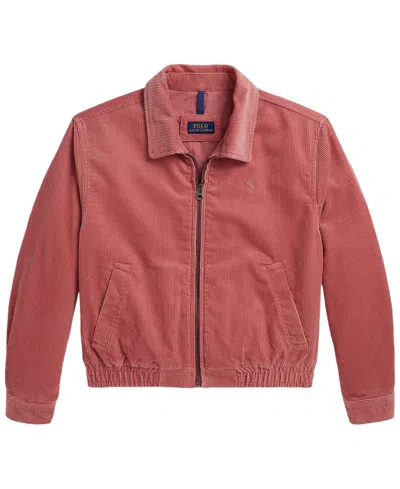 Polo Ralph Lauren Kids' Girls' 7-16 Corduroy Long-sleeve Jacket In Canvas Pink