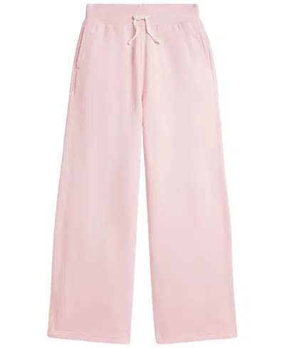 Polo Ralph Lauren Kids' Girls' 7-16 Fleece Wide-leg Sweatpants In Pink