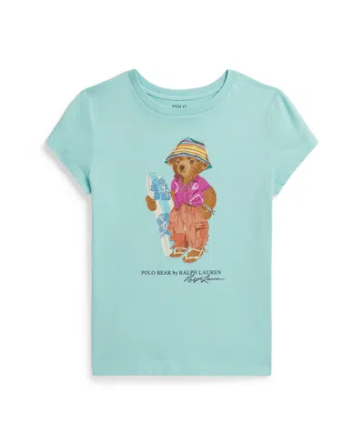 Polo Ralph Lauren Kids' Girls' 7-16 Polo Bear Cotton Jersey T-shirt In Blue