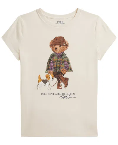Polo Ralph Lauren Kids' Girls' 7-16 Polo Bear Short-sleeve T-shirt In Neutral