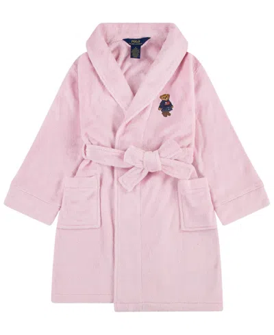 Polo Ralph Lauren Kids' Girls' 7-16 Polo Bear Terry Robe In Pink