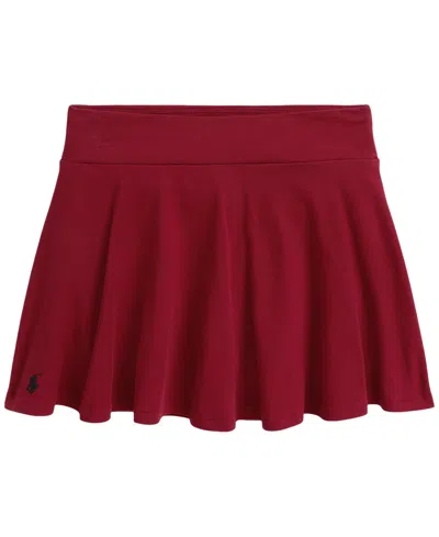 Polo Ralph Lauren Kids' Girls' 7-16 Stretch Mesh Skort In Burgundy