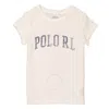 Polo Ralph Lauren Girls Deckwash White Graphic Cotton T-shirt In White