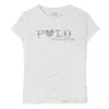 Polo Ralph Lauren Girls Embroidered Logo Crew Neck T-shirt In White