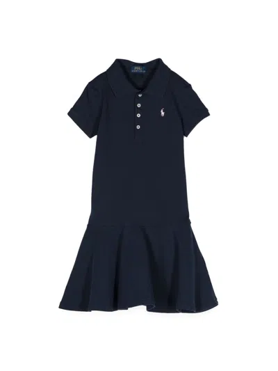 Polo Ralph Lauren Girls' Mini Suit Polo Dress In Blue