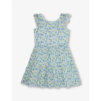 Polo Ralph Lauren Kids' Girls' Floral-print Cotton Dress In Multi