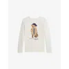 Polo Ralph Lauren Logo Long-sleeve T-shirt In White