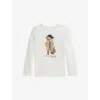 Polo Ralph Lauren Logo Long-sleeve T-shirt In White