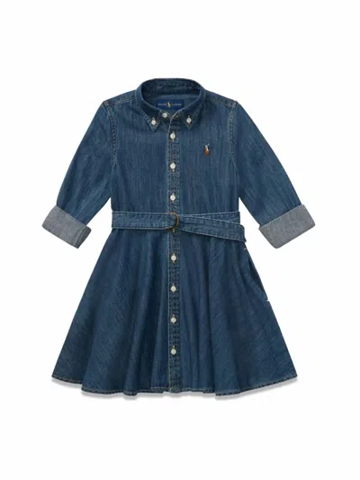 Polo Ralph Lauren Girls Polo Dress In Multi
